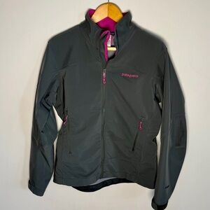 Patagonia Women's Gray Pink Adze Softshell Jacket | M